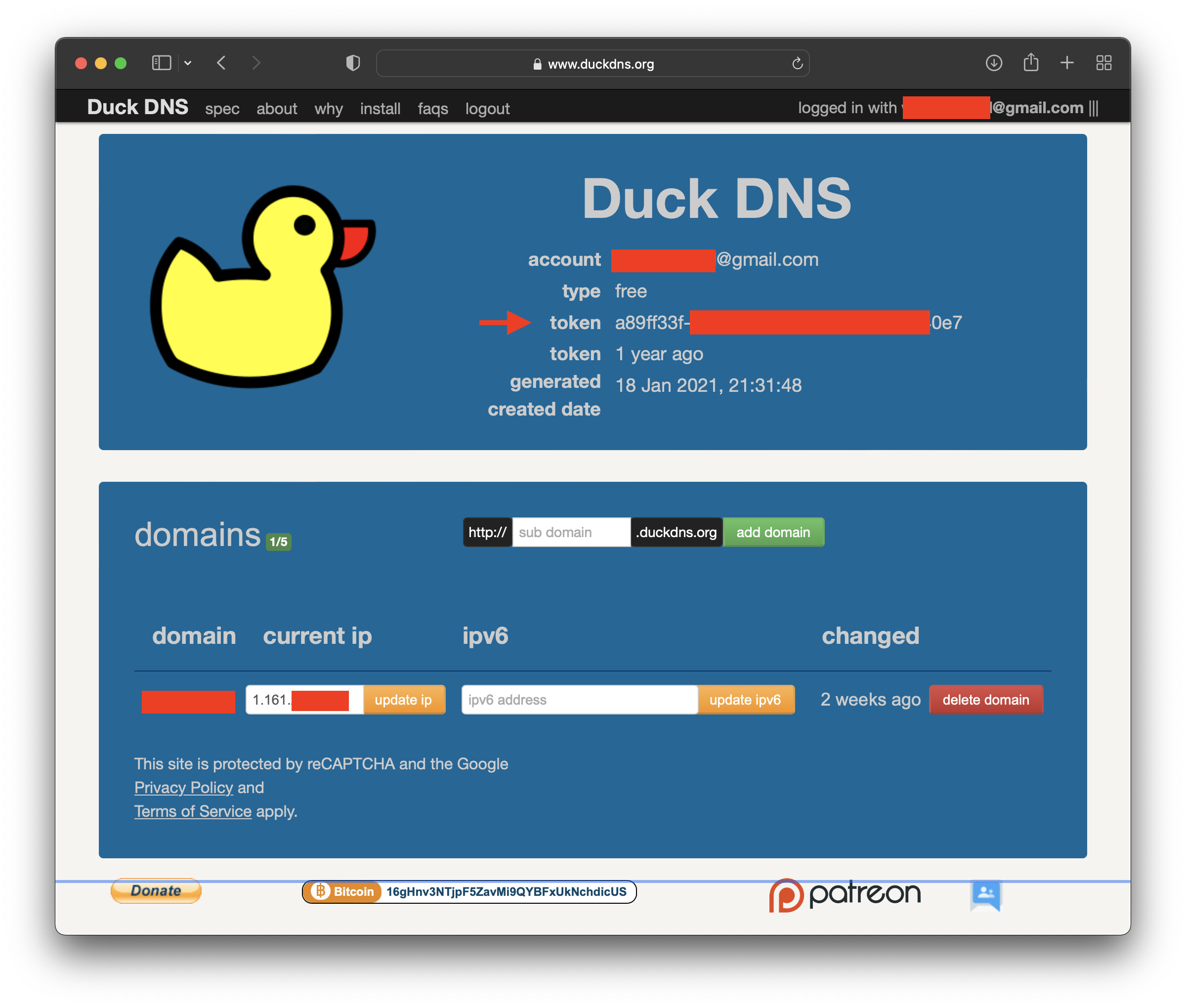 Duckdns настройка на роутере d link